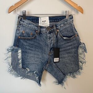 One Teaspoon Hollywood Frankie Denim Shorts | Size 22 | High Rise | NWT